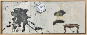 Carlos Kusnir
 Sans titre,
 2023,
Acrylique et collage sur papier,
25 x 61,5 cm,
Courtesy Galerie Eric Dupont, Paris.