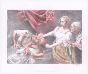 Emil Ferris, Moi ce que j'aime, c'est les monstres 2, 2019, bic sur papier, ballpoint pen on paper, 36x43cm -Courtesy Galerie Martel