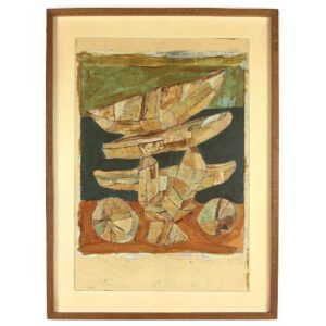 Jean Pierre Pincemin Sans titre 1997, crayon et peinture sur gravure, 60 x 41 cm credit photo Galerie Oniris