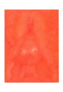 Paule Sauvaire, Chienne de joie (1), 2025, Coloured pencil on Japanese paper, 32.5 x 24 cm, copyright Paule Sauvaire, courtesy the artist & Hopstreet Gallery Brussels