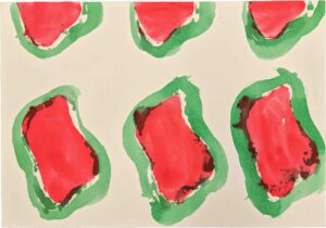 Sans titre, 1987, acrylique sur papier blanc, 22 x 31 cm - Courtesy de l'artiste et de la Galerie Catherine Issert