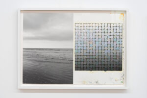 Stijn Cole, "Souvenir - Oostende 10/04/2025 10h27" 2025, Oil on inkjetprint, 33,2 x 45,8 cm (framed)