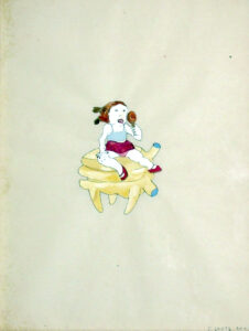 Frédérique Loutz, Sans titre, 2000, encre de Chine, gouache sur papier, indian ink, gouache on paper, 32.5 x 25 cm, Courtesy Galerie Papillon.