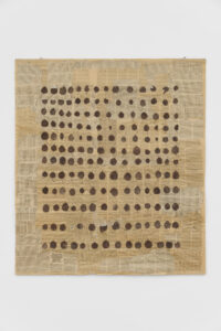Barbara LEVITTOUX-ŚWIDERSKA, A Composition with Wild Pear Tree Leaves [Kompozycja z liśćmi dzikiej gruszy], Collage on paper, 101 x 89 cm, 1997. Courtesy of Richard Saltoun Gallery, London, Rome and New York, (c) The Estate of Barbara Levittoux-Świderska.