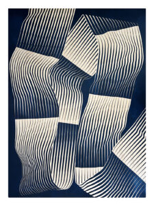 Etreinte # 2, 2025 Gravure sur bois  109,5 x 150 cm