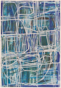 Johannes Ulrich Kubiak, too close to call – 2026, Tempera and pigment on Canson Montval 300g paper (framed), 143 x 100 cm, courtesy Eva Steynen Gallery