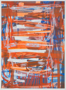 Johannes Ulrich Kubiak
9 hours straight #02 – 2026 
tempera, pigments on paper (framed)
37 x 27,5 cm
courtesy Eva Steynen Gallery