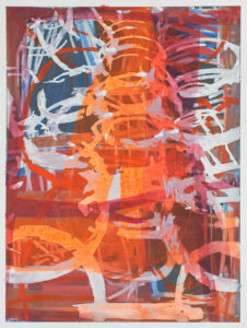 Johannes Ulrich Kubiak, 9 hours straight #03 – 2026 , tempera, pigments on paper (framed), 37 x 27,5 cm
courtesy Eva Steynen Gallery