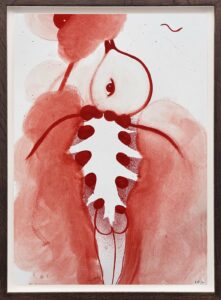 Kathrine Ærtebjerg
Symbolic watercolor, 2025
Watercolor and colorpencil on paper
42 x 30 cm. Framed with oak and museum glass
Charlotte Fogh Gallery and Kathrine Ærtebjerg