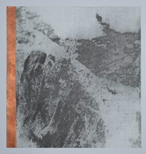 Les intervalles #5, 2026  huile, pigment, graphite 26,5 x 28,5 cm