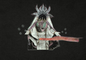 © Caroline Rivalan, Regard intérieur avec un esprit #1, 2026, Collage rehaussé, 30 x 40 cm, courtesy de l’artiste et de la Galerie Eva Vautier, Photo François Fernandez