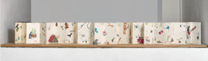 © Jeanne Susplugas, Love Bombing, 2024, Carnet Leporello, Technique mixte, encre sur papier, 21,3 x 13,3 cm (320 cm) courtesy de l’artiste et de la Galerie Eva Vautier, Photo François Fernandez