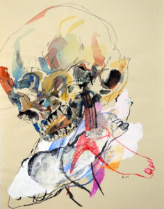 Frédérique Loutz, Sans titre, 2005, encre de chine, gouache, aquarelle et crayons de couleur sur papier, ink, gouache, watercolour and coloured pencils on paper, 32,5 x 25 cm, Courtesy Galerie Papillon