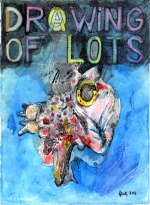 Frédérique Loutz, Sans titre, 2013, technique mixte sur papier, mixed media on paper, 29.5 x 29.5 cm, Courtesy Galerie Papillon.