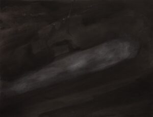 Emmanuel Régent
Les silences du crépuscule, 2025
Lavis d’encre sur papier 
30 x 40 cm
Courtesy Emmanuel Régent et Galerie Antoine Dupin.