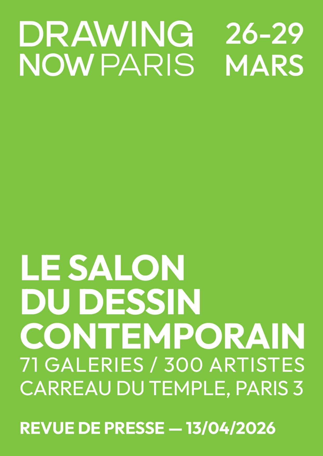 Press review - Drawing Now Paris 2026